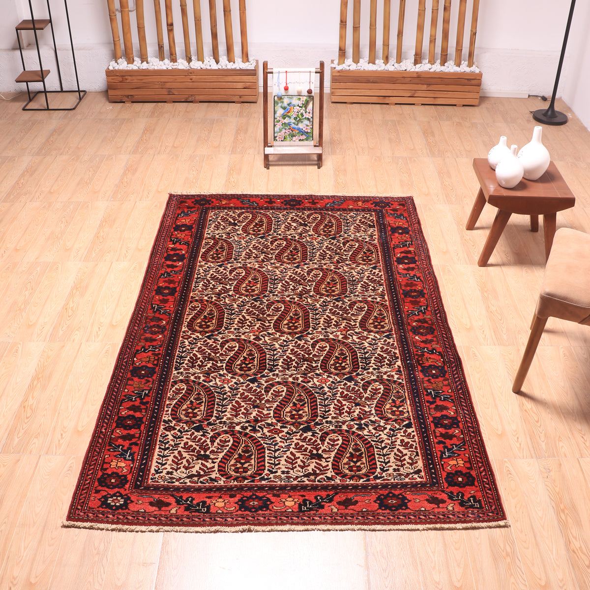 ペルシャ絨毯 (ハマダン) 214×130cm（FL-70160） – ギャッベ＆ペルシャ