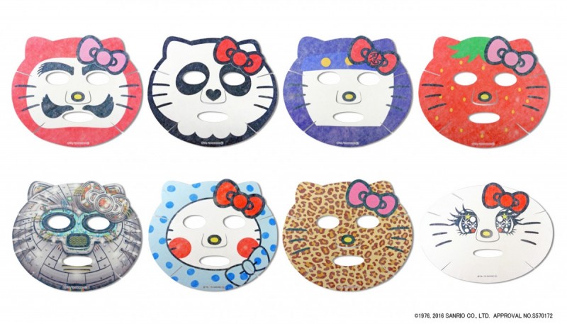 キティのなりきりフェイスパックに新デザイン だるま・忍者・ロボ