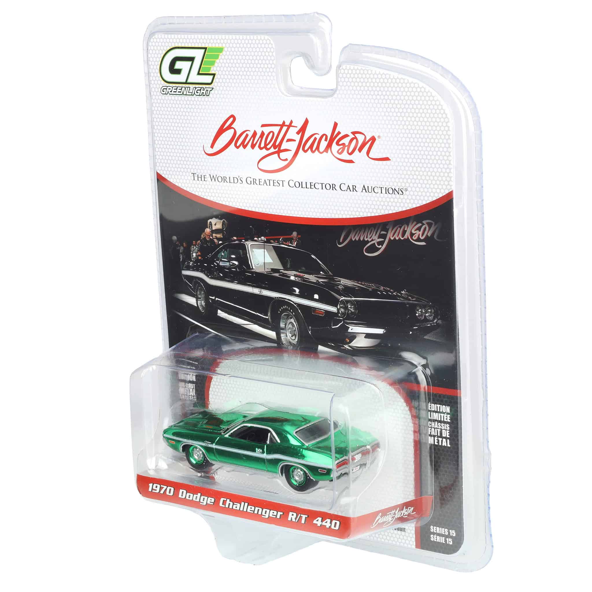 Green Chrome Chase Unit ~ 1/64 1970 Dodge Challenger R/T 440