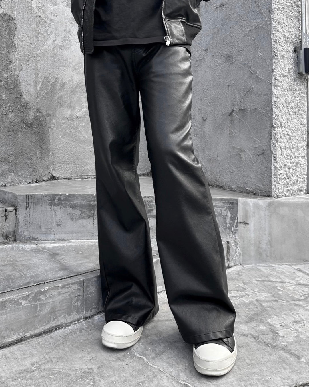 Leather Wide Flare” – PANERO