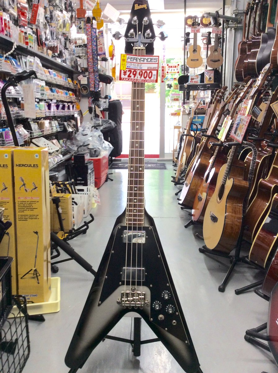 衝撃価格‼️ FERNANDES『BURNY』FVB-65 SLV フライングVスタイルの