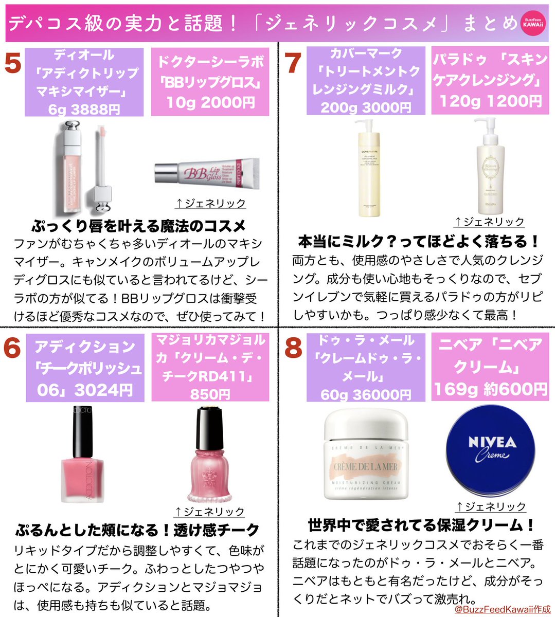 デパコス並みに優秀な「話題のジェネリックコスメ」をまとめました！