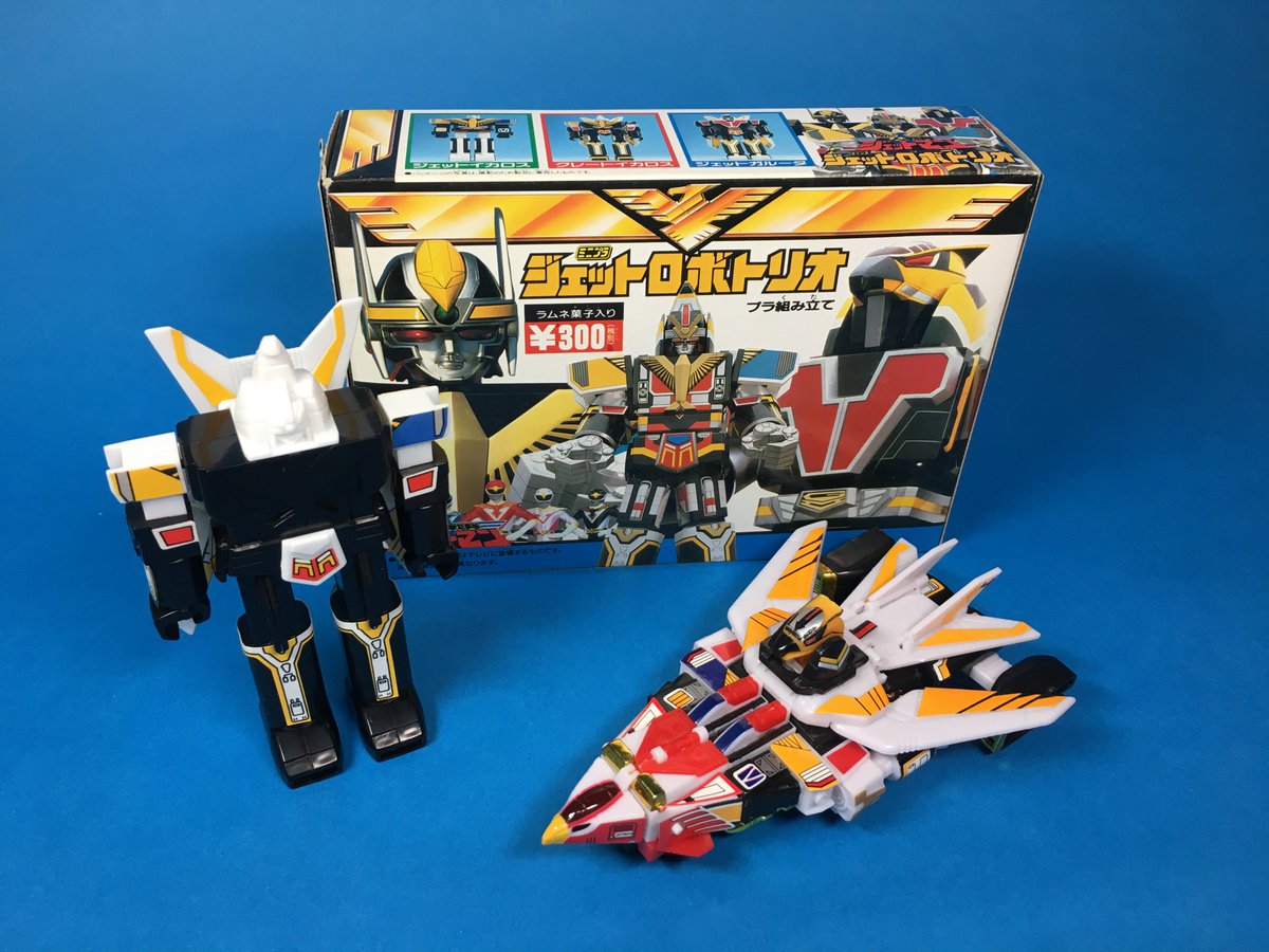 鳥人戦隊ジェットマン」ミニプラ「ジェットロボトリオ」変形合体はでき