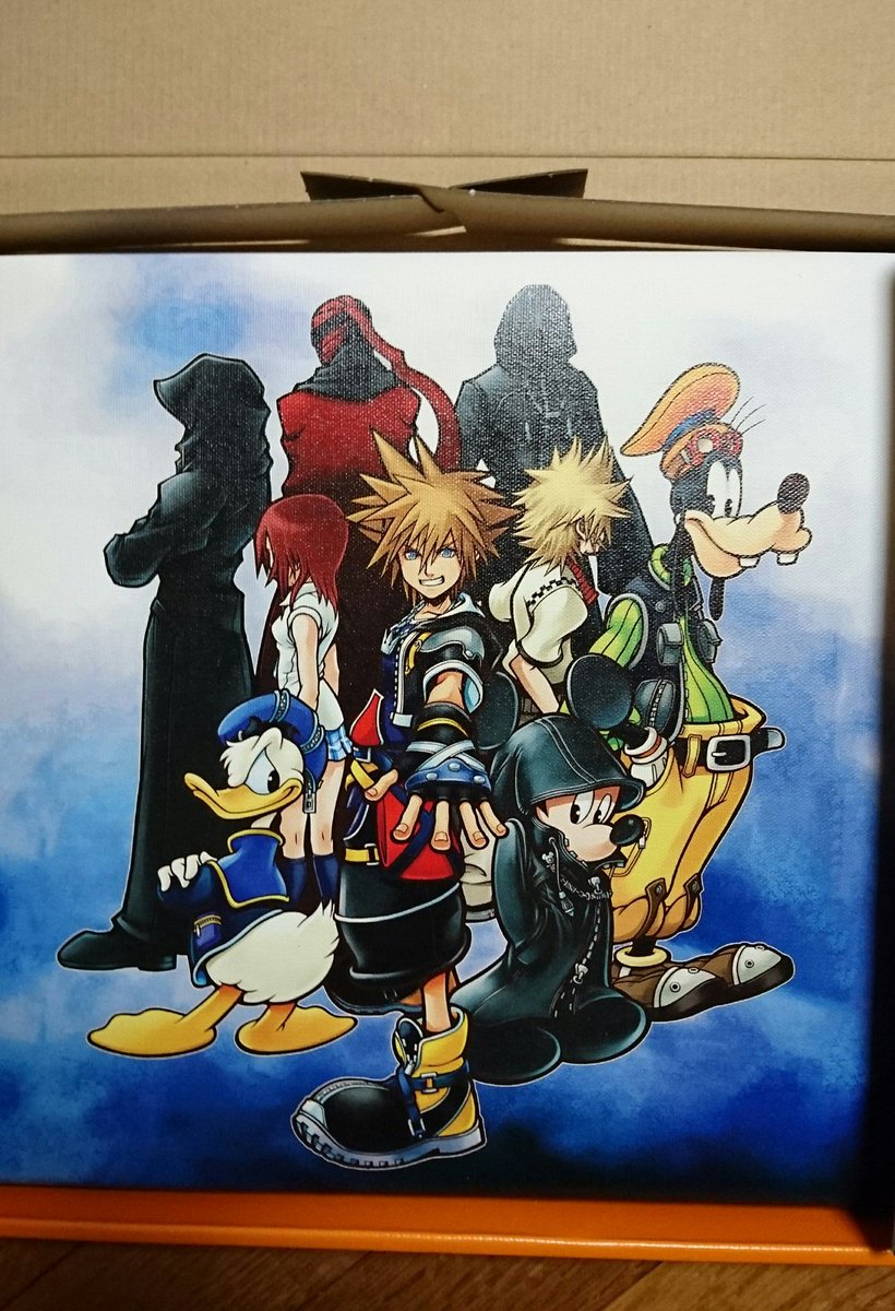 D23で受注生産だったキングダムハーツの複製原画届いた🙌 本当素敵すぎ