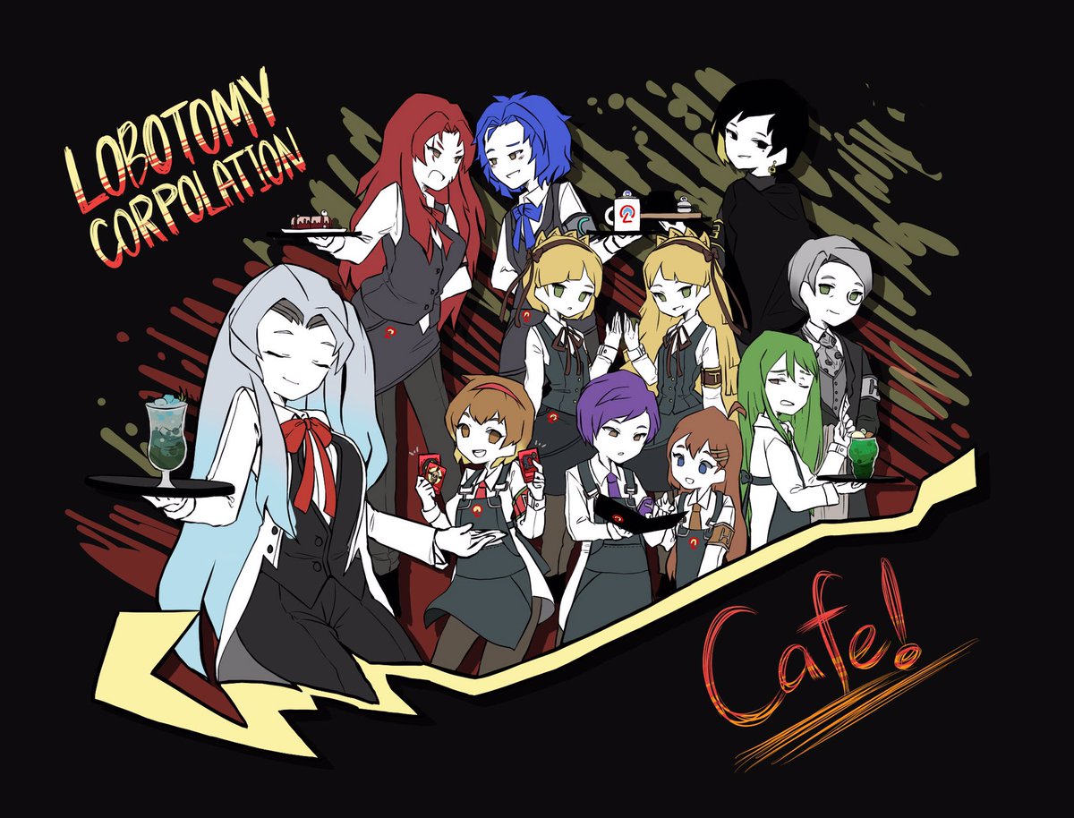 RT @aik0aaac: ろぼとみカフェ！ #lobotomy_corporation #ロボトミー
