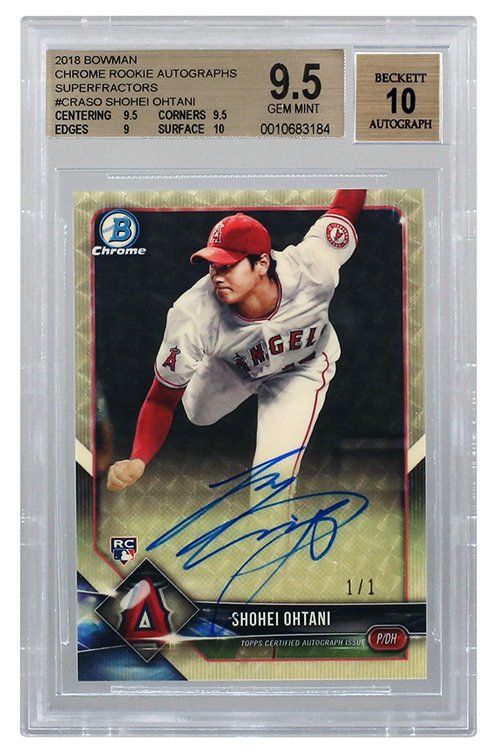 PSA92018 BOWMAN SHOHEI OHTANI #49 大谷翔平6枚限定サイン2018 BOWMAN