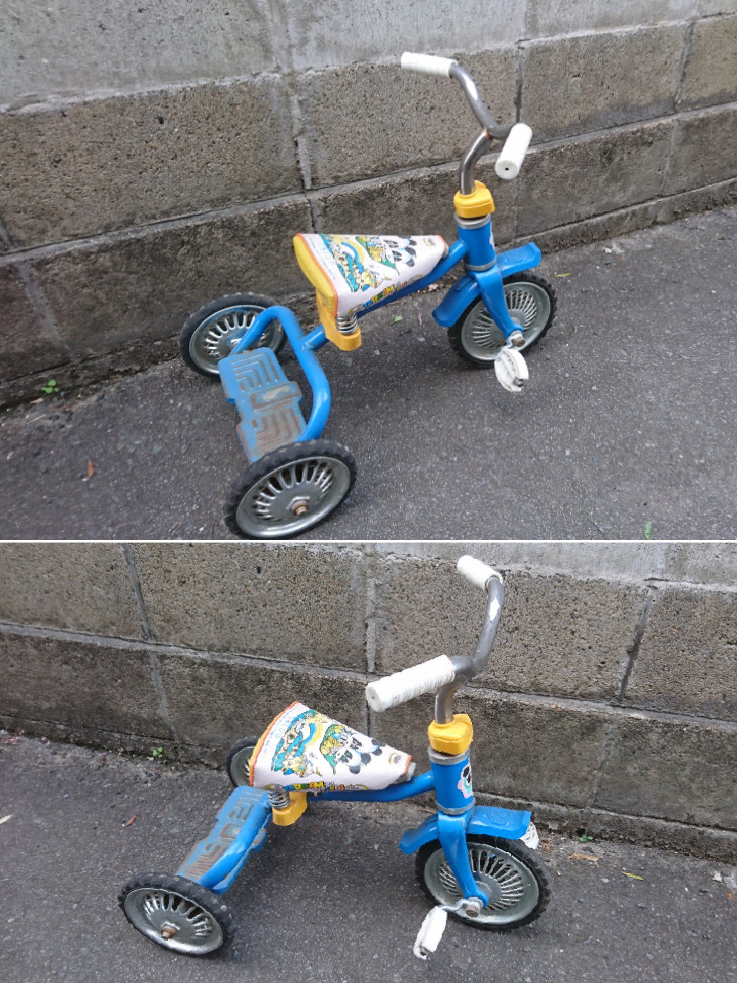 ほぼ新品、手ぶらで三輪車❕