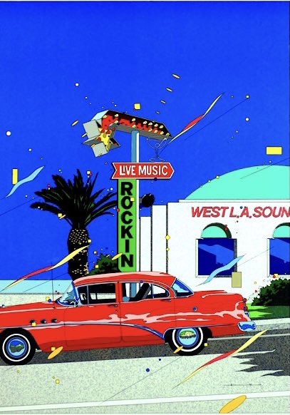 原画『 WEST L.A. SOUND STUDIO』since 1983 #鈴木英人