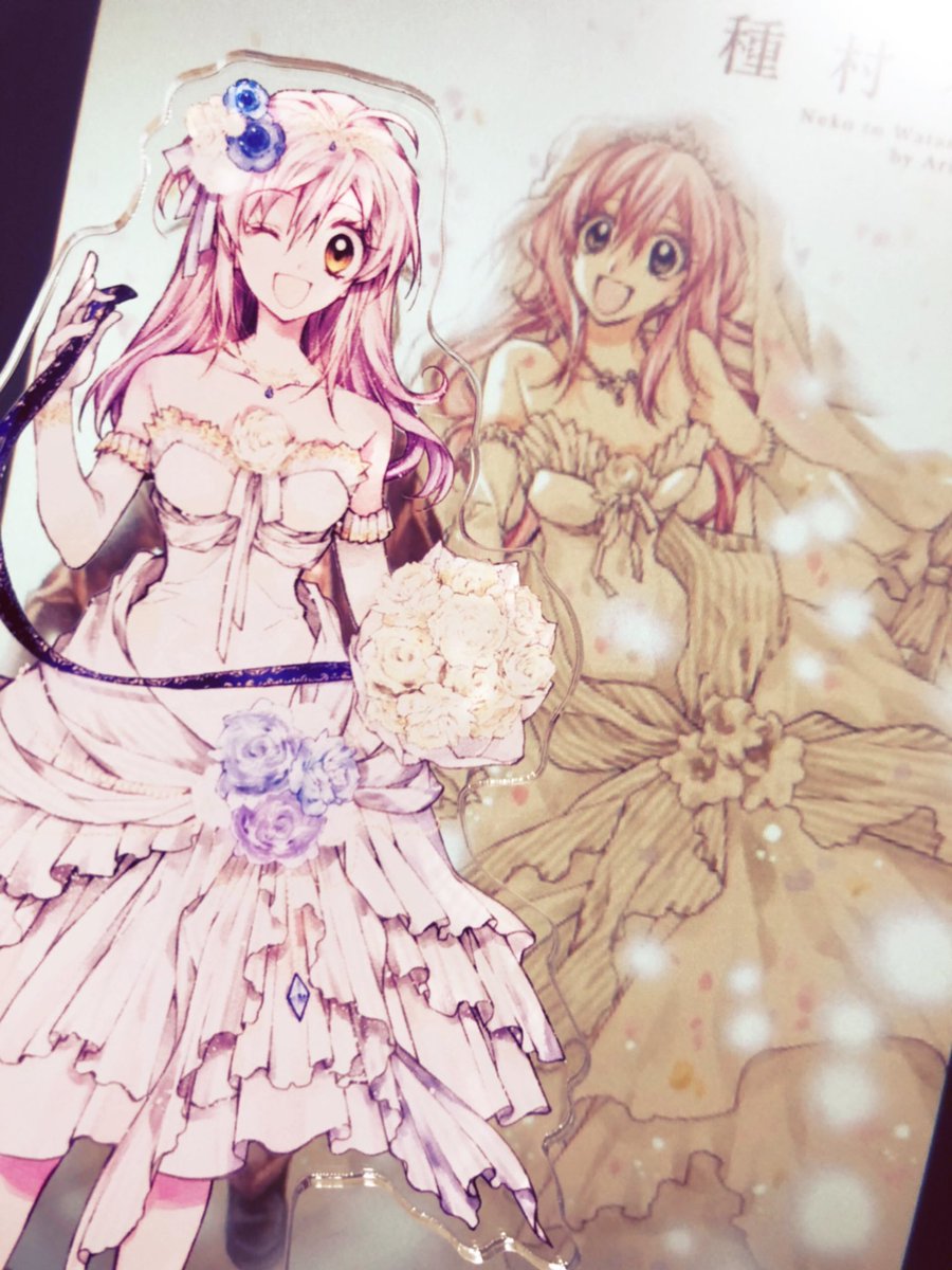 そういえばアニメイトカフェのドレス、連載時にウェディングドレスが出