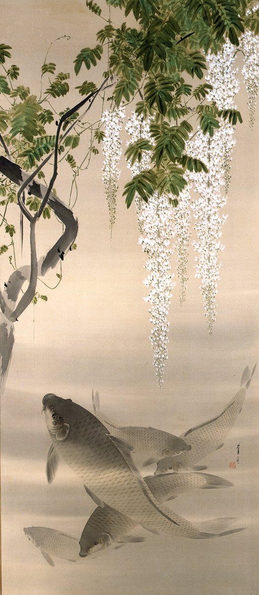 今日は、日本画家 ＃渡辺省亭（1852 - 1918）の命日です。近年、日本画