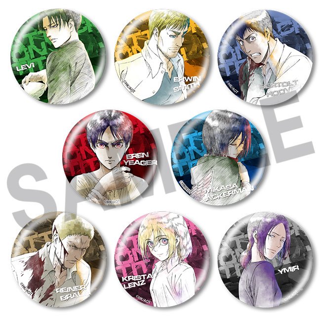よ*読様 進撃の巨人 スペシャルイベント 原画 缶バッジ リヴァイ WIT