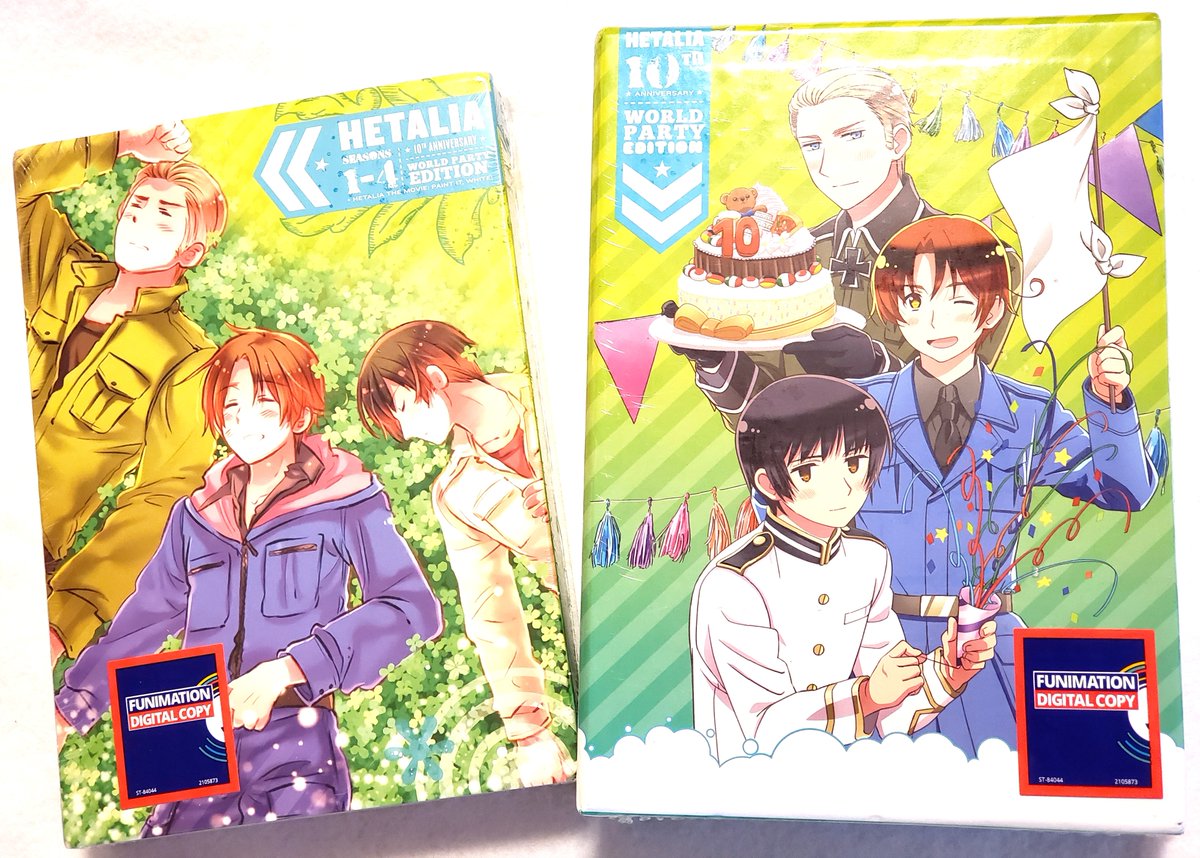 と*ー様 ヘタリア 10周年記念コレクション DVD BOX 北米版 1～6期＋ と