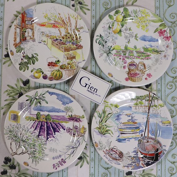 フランス・ジアンのデザートプレート「プロヴァンス」（4柄セット