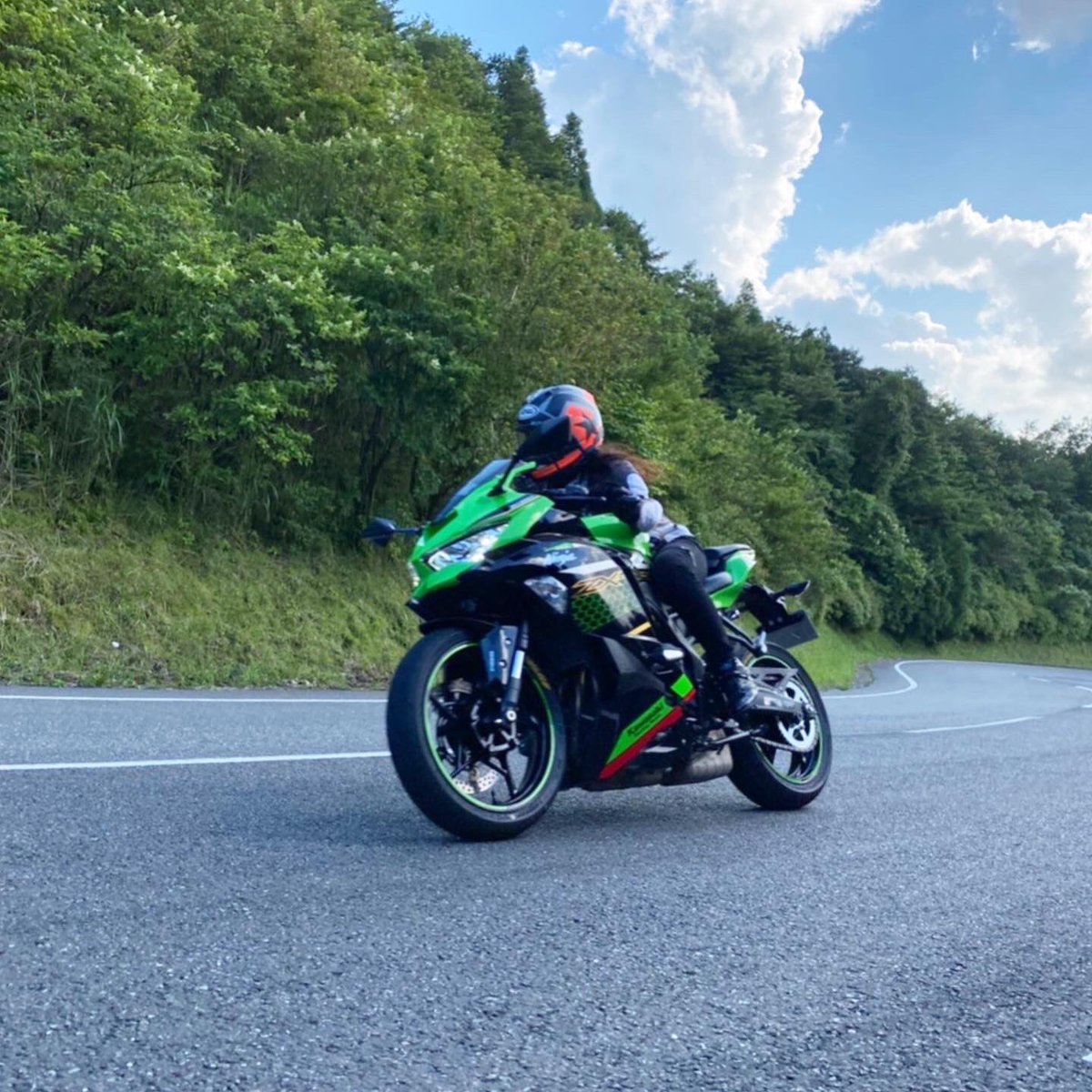 ZX-25R インプレ🔥】 ライクアウインジャー緑担当の私がカスミDと称し