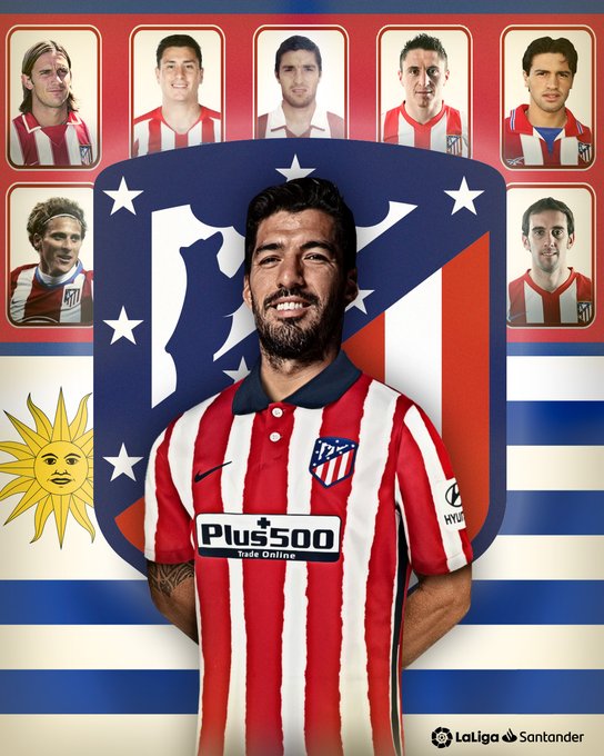 🇺🇾@LuisSuarez9➡️@Atleti🆕 ウルグアイ人選手と縁のある