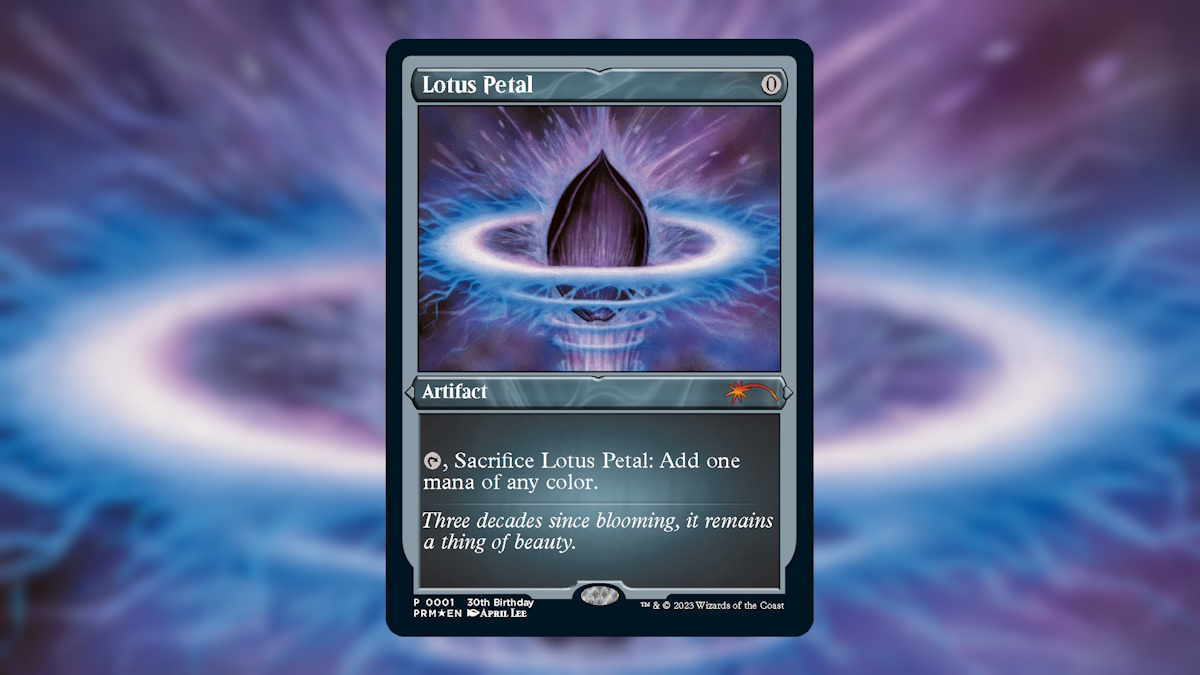 MTG 水蓮の花びら Lotus Petal TMP ① 英語版 4枚分 EX+]水蓮の花びら