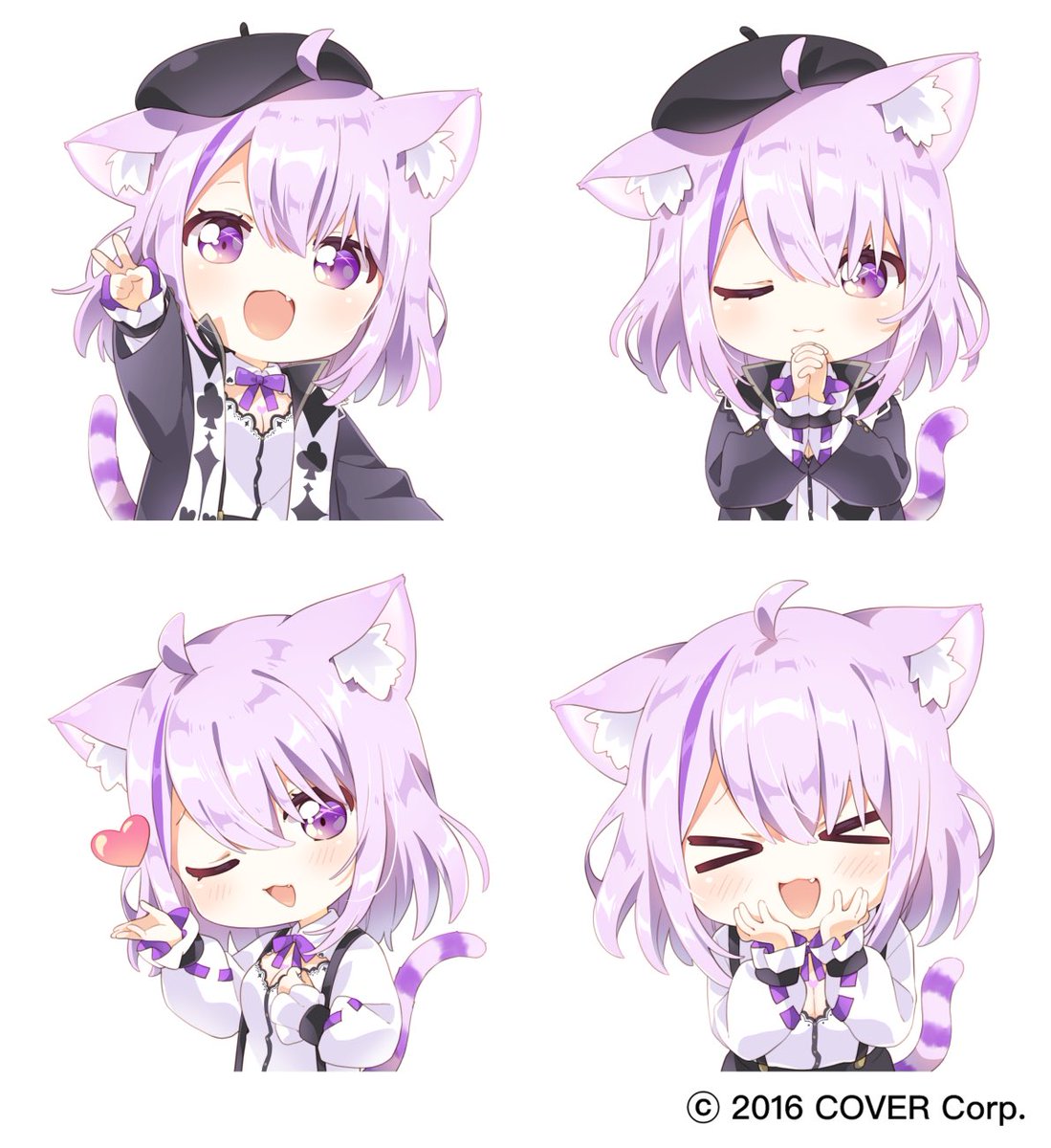 猫又おかゆさん活動4周年記念グッズのキャンディアクリルキーホルダー