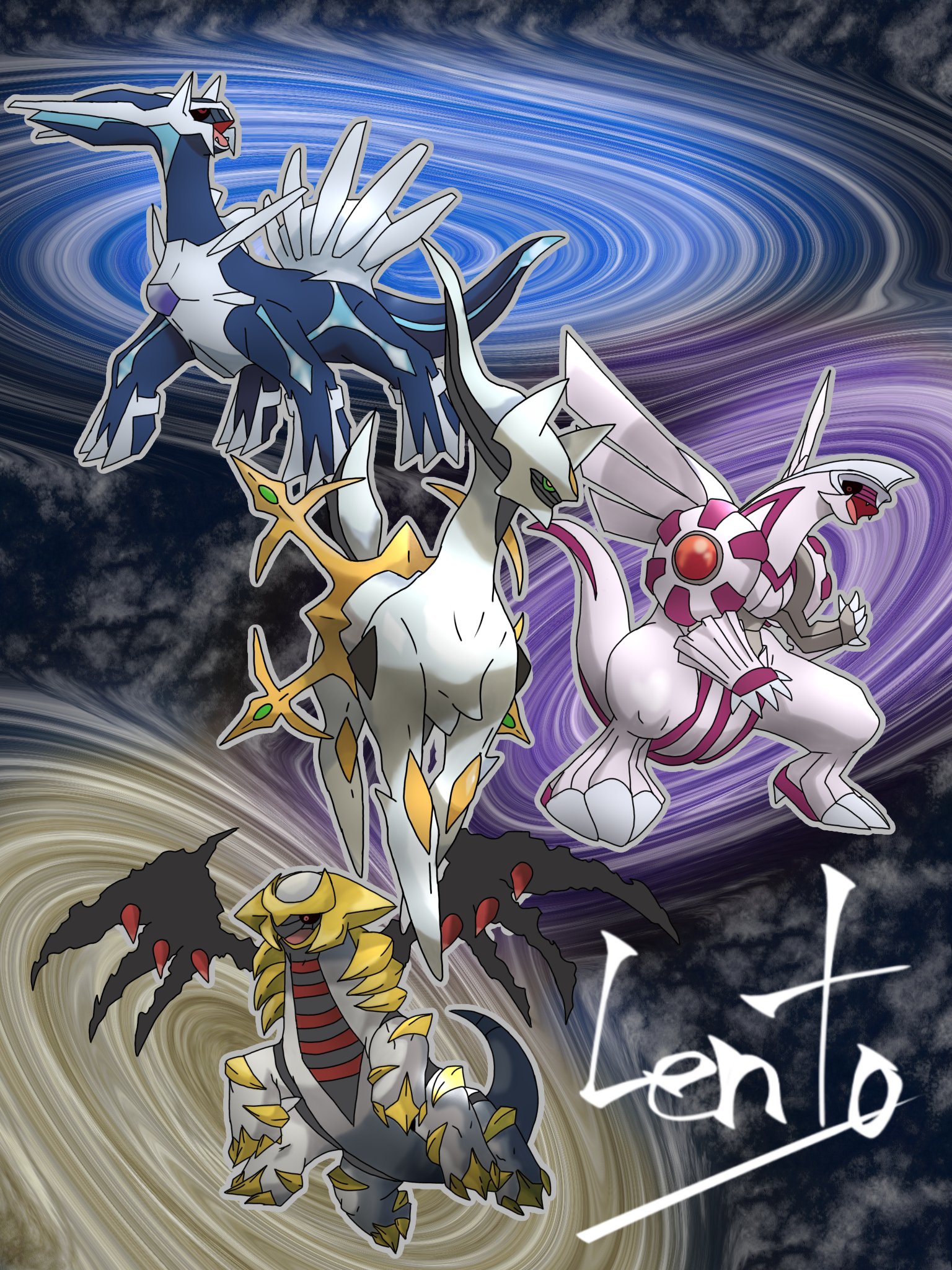 ポケモン パルキア ディアルガ ギラティナ アルセウス ur 連番 psa10