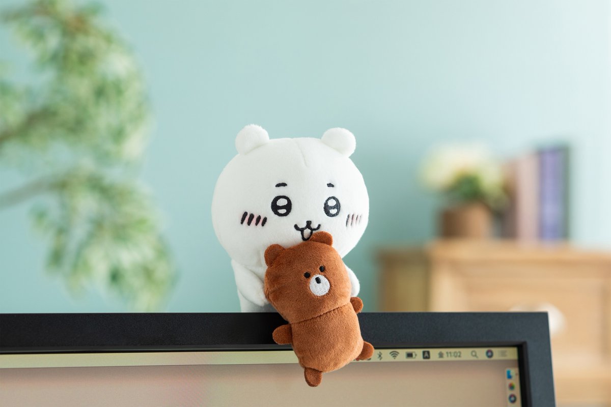 ✨新商品✨／ デスクトップから見守るひっかけぬいぐるみ （ちいかわ