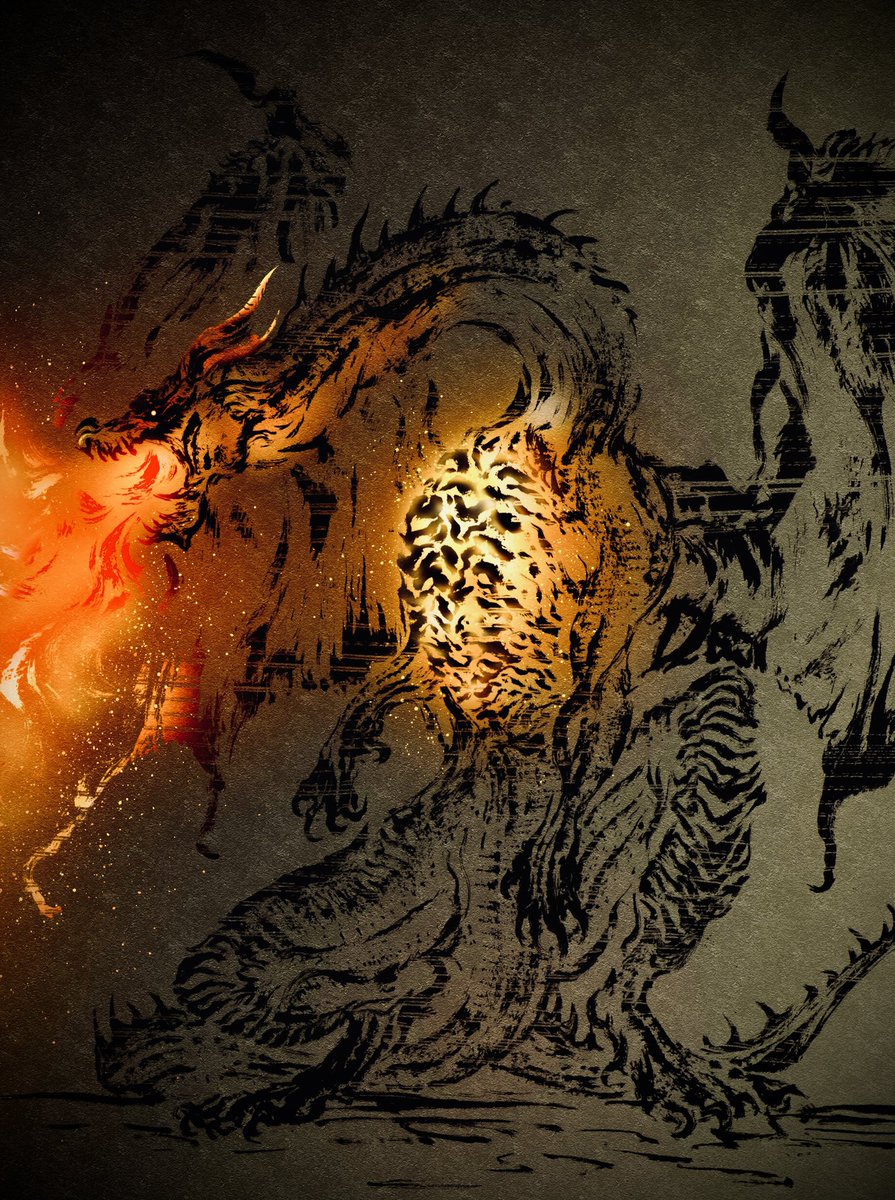 BLACK DRAGON #MonsterHunter #モンハン #ミラボレアス #Fatalis #art