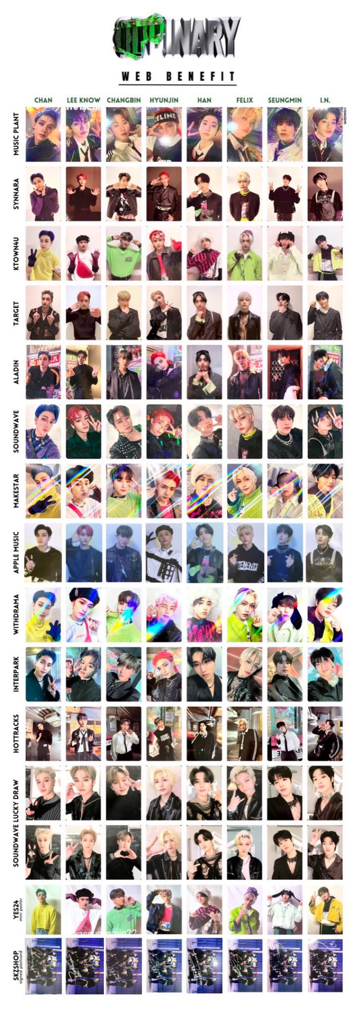 straykids oddinary ハン トレカ 店舗特典 まとめ売り