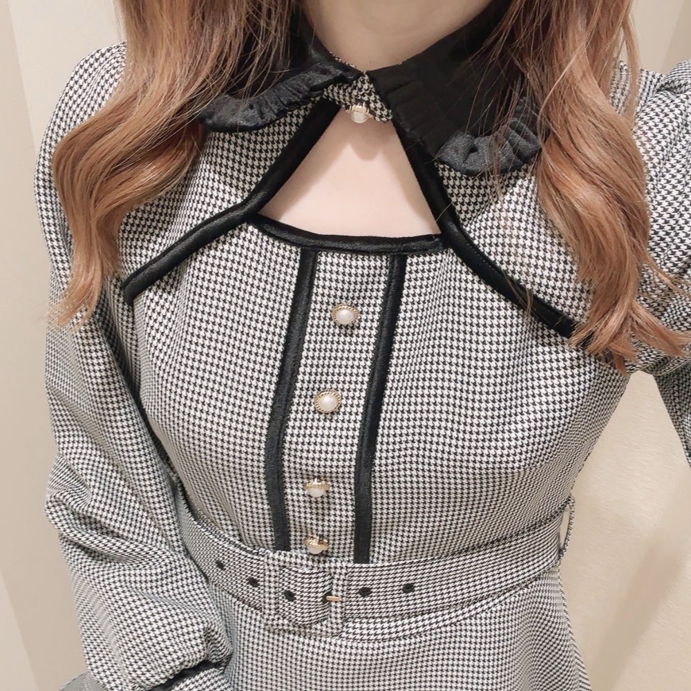 evelyn ベロア襟ロンパース ワンピース 天王寺店🩶 𓂃 winter