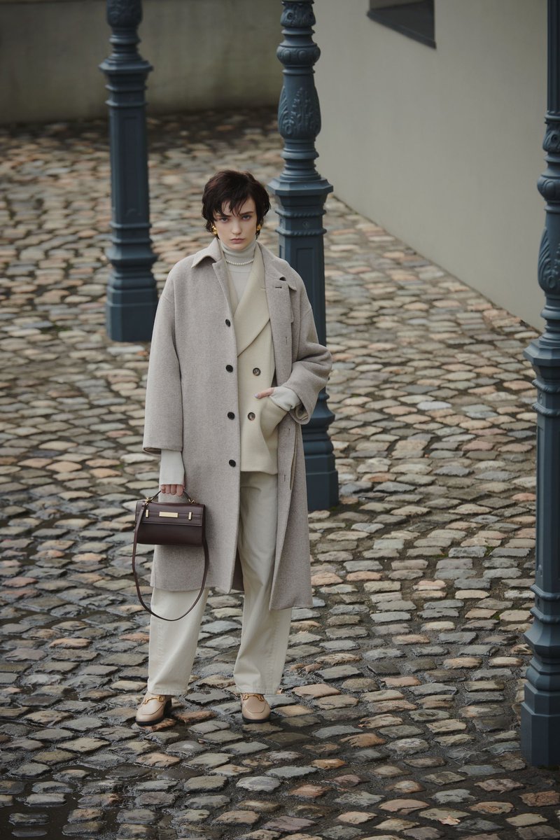 New Arrival - ドロップショルダーステンカラーコート ¥36,960- (tax