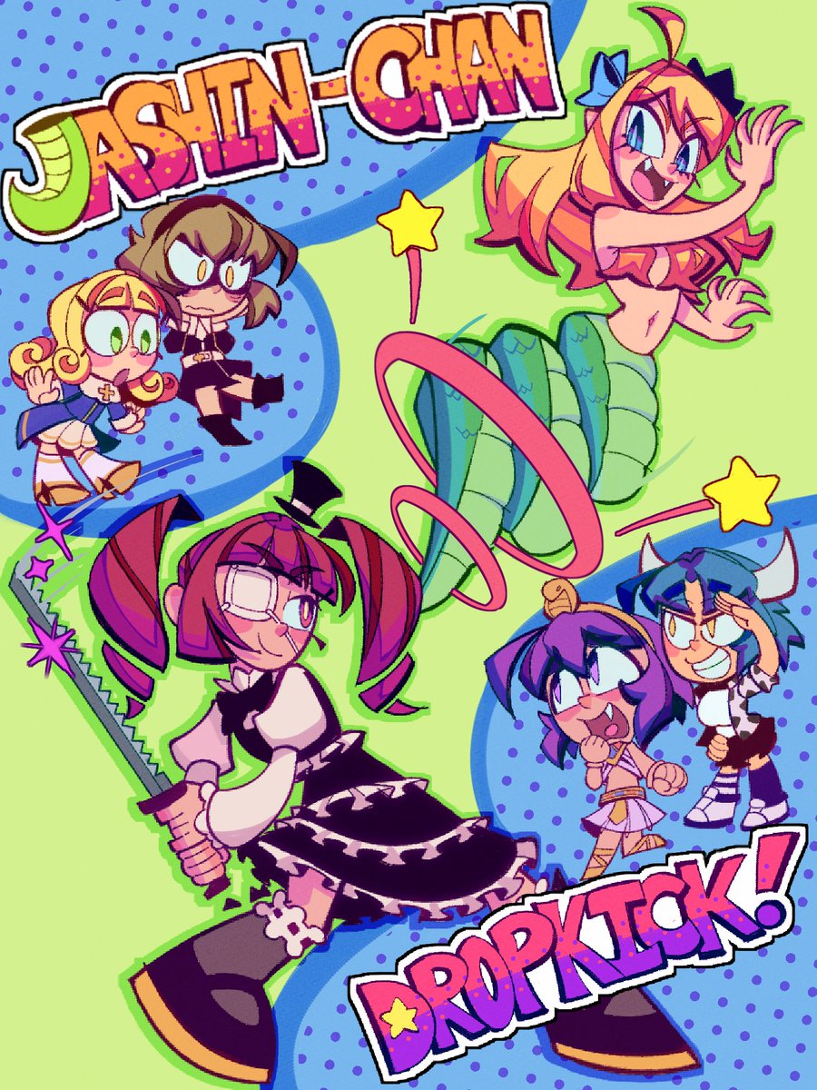 Fanart) Jashin-chan Dropkick I started watching this anime because