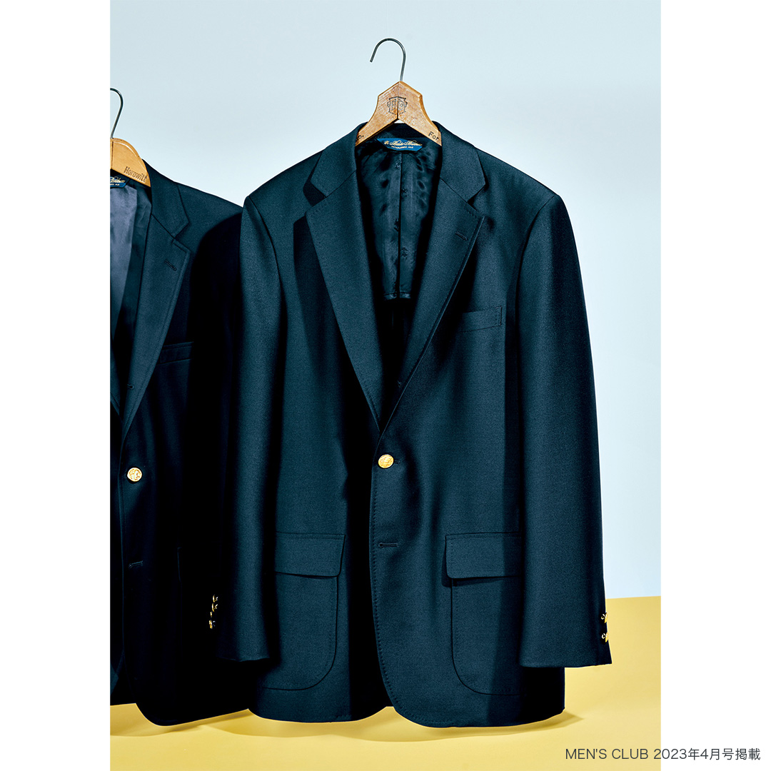 ブルックス ブラザーズの代名詞であるネイビーブレザー。 希少な素材を
