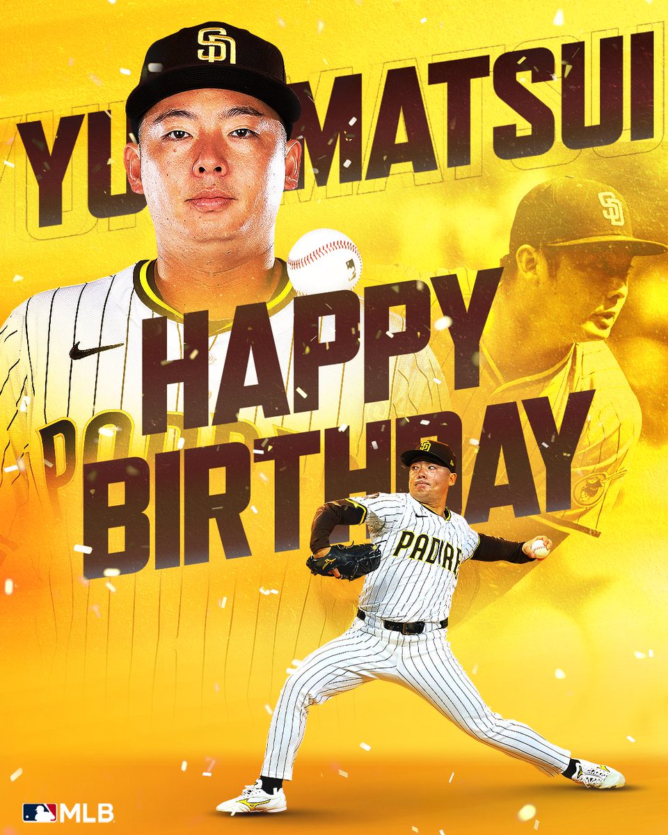 パドレス 】10月30日は #松井裕樹 投手の30歳の誕生日です！おめでとう