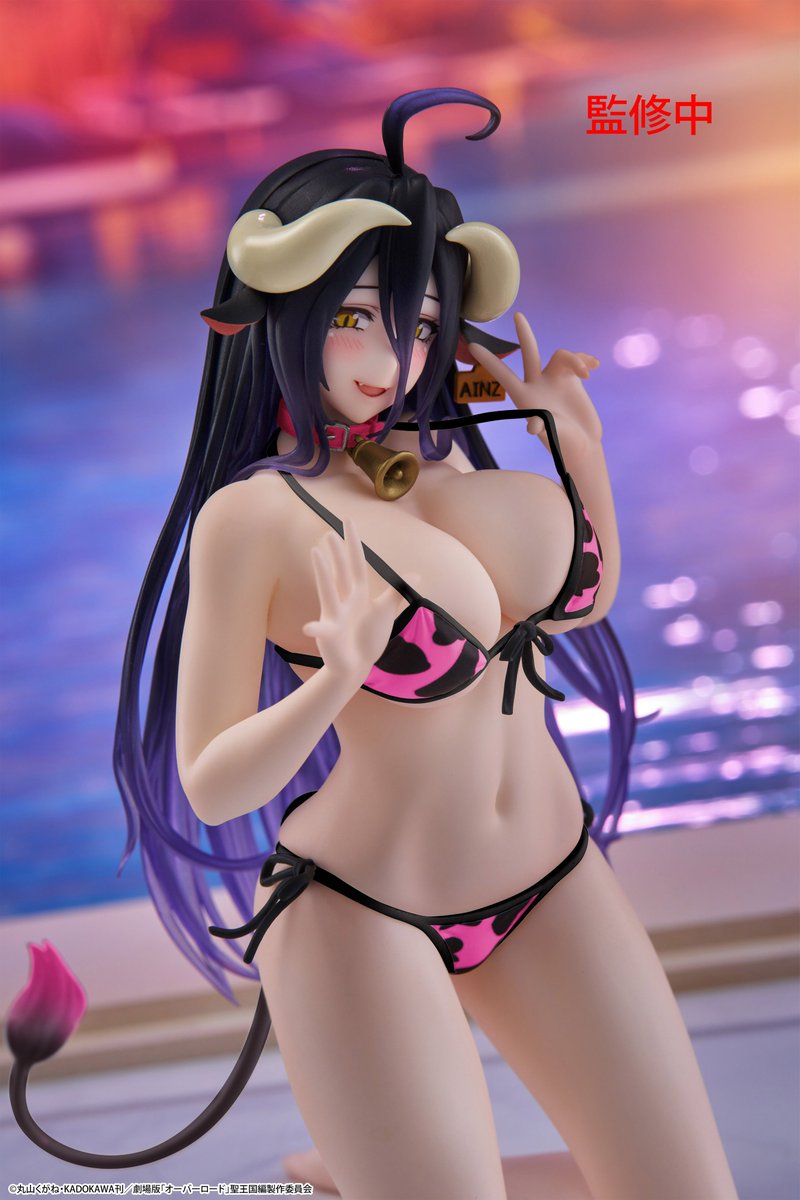 速報‼】 アニメ「#オーバーロード」より、 セクシーな牛柄水着姿の