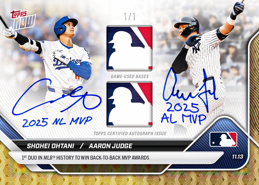 JUST IN: Shohei Ohtani & Aaron Judge combine for 1-of-1 dual