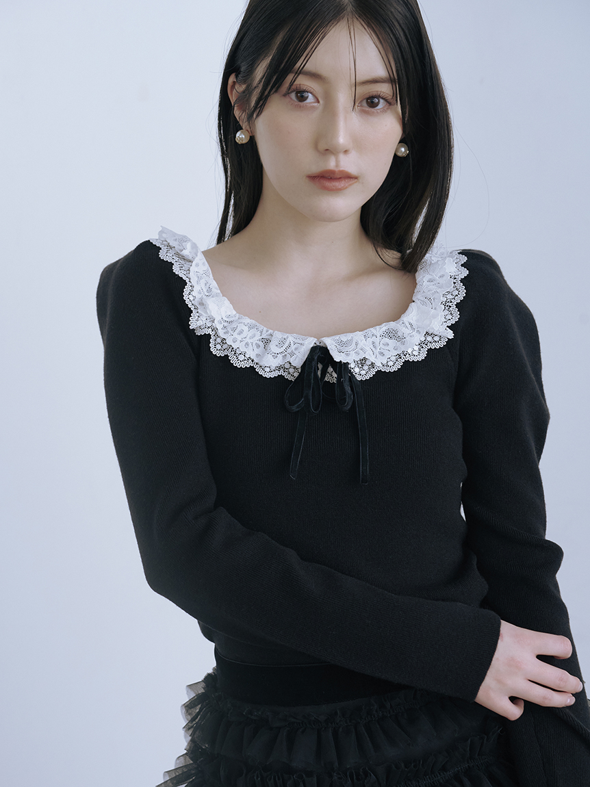 本日12:00より発売🎉／ SNIDELから、人気アイテム「フリルネックニット