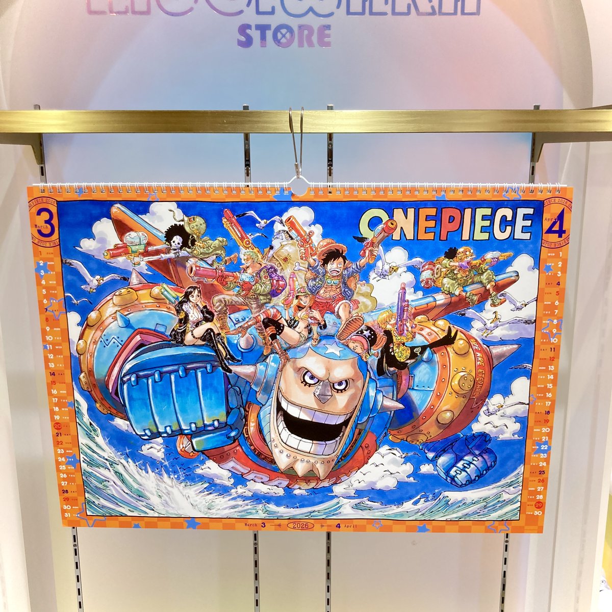 新商品】原画商品 『ONE PIECE』 コミックカレンダー（大判）2026