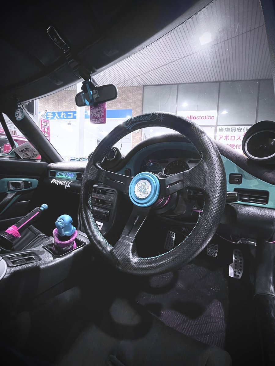 GHOSTEX GHOSTEX POD ステアリングホイール ブラック/青 POD