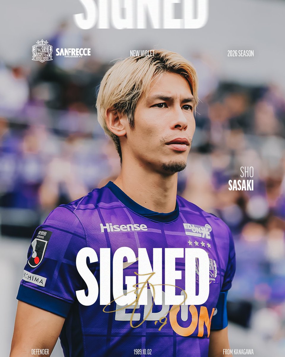 🟣CONTRACT RENEWAL🟣 #佐々木翔 選手と 明治安田J1百年構想リーグの