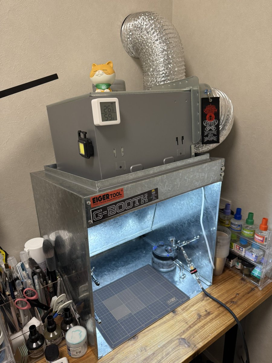 新型塗装ブースG-BOOTHM450 ProSpace 350m3/h 2段切替 塗装ブースG