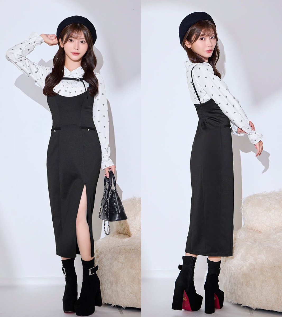 michell macaron シャツセットキャミワンピース ミシェルマカロン