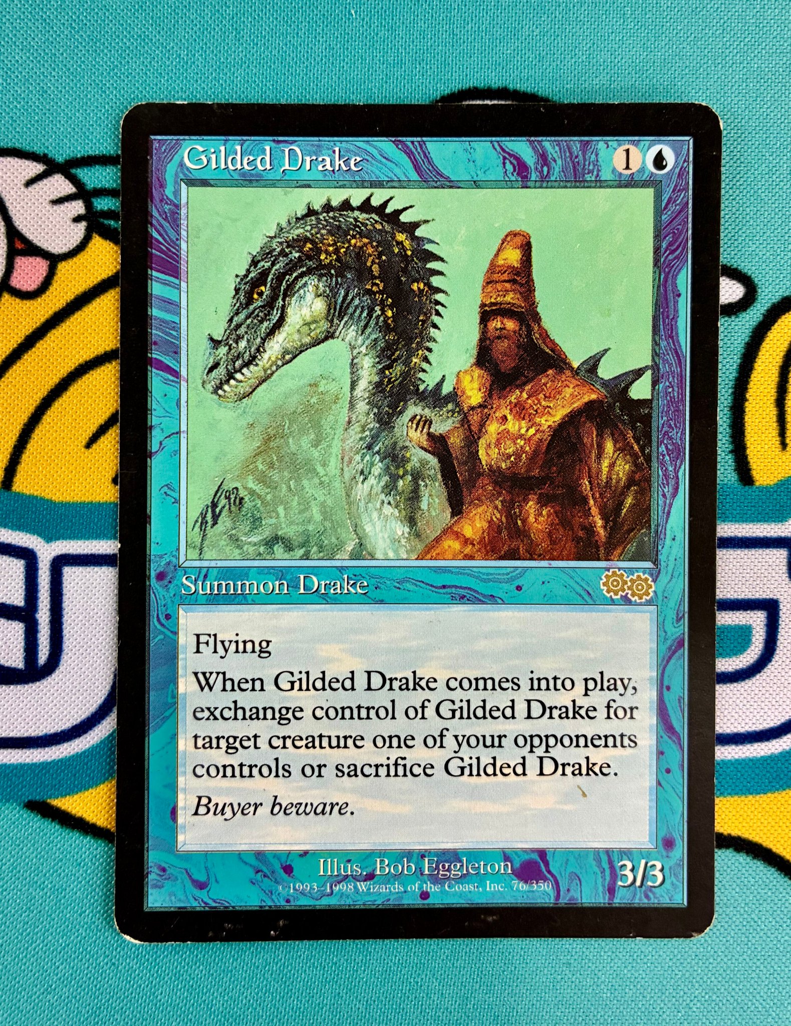 金粉のドレイク/Gilded Drake USG日本語 MTG 金粉のドレイク/Gilded