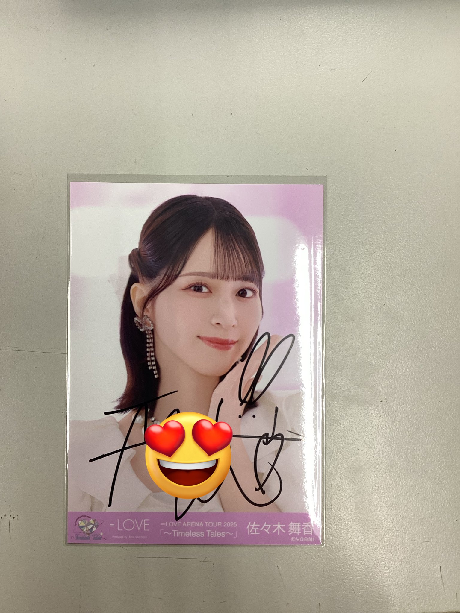 佐々木舞香 サイン＆コメント入りチェキ 2023年 佐々木舞香サイン