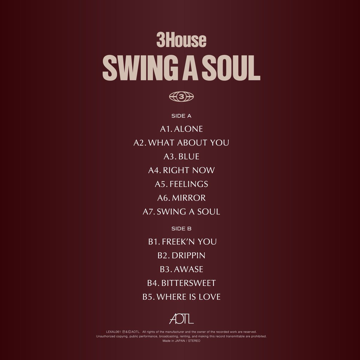 本日発売】 Manhattan Records / AOTL 限定販売!! 昨年リリースと