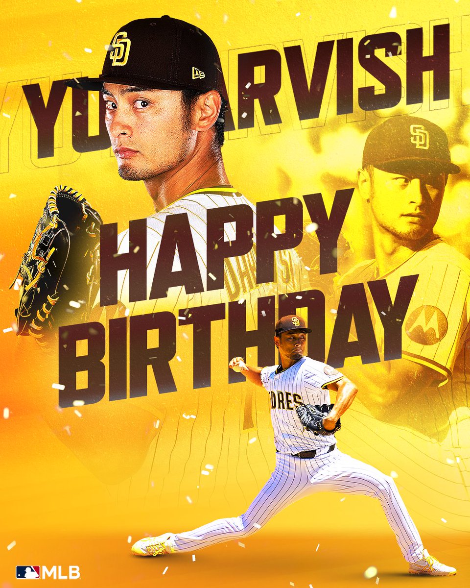 パドレス 】8月16日は #ダルビッシュ有 投手の39歳の誕生日です