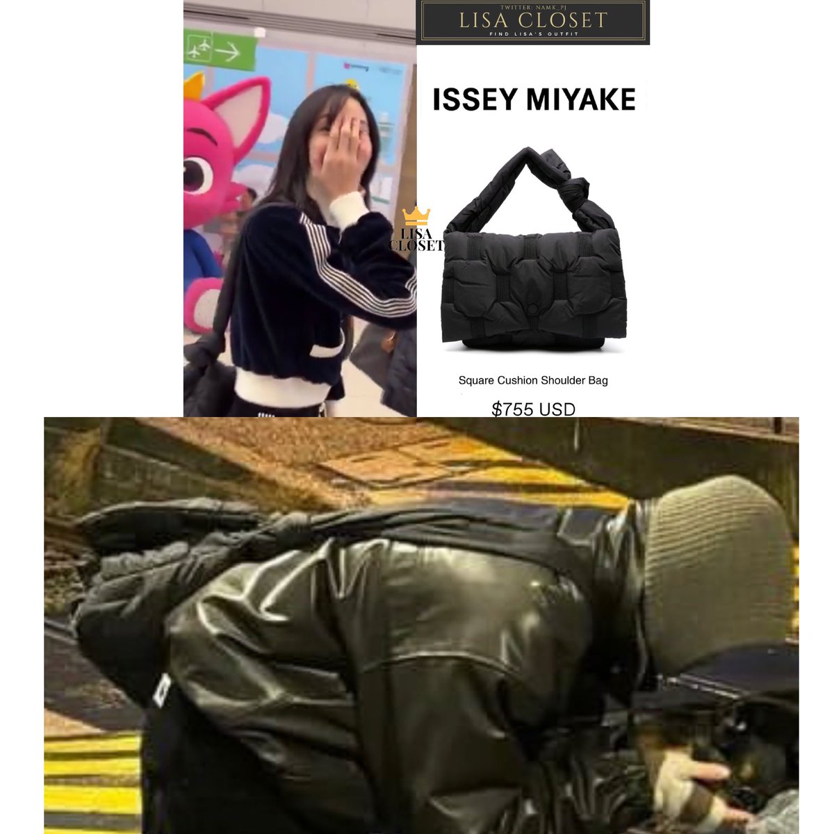 👜: ISSEY MIYAKE - Square Cushion Shoulder Bag 🖤 (matchy matchy