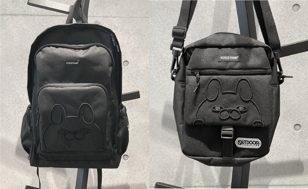 OUTDOOR×ヨッシースタンプうさぎさん刺繍コラボ リュックとショルダー