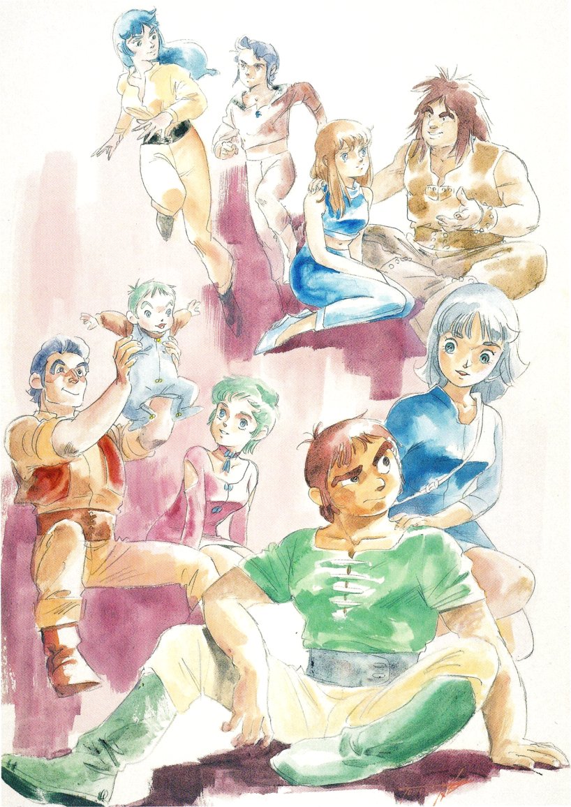 湖川氏にザブングルイラストを4点ほど。 いずれもザブングルならでは