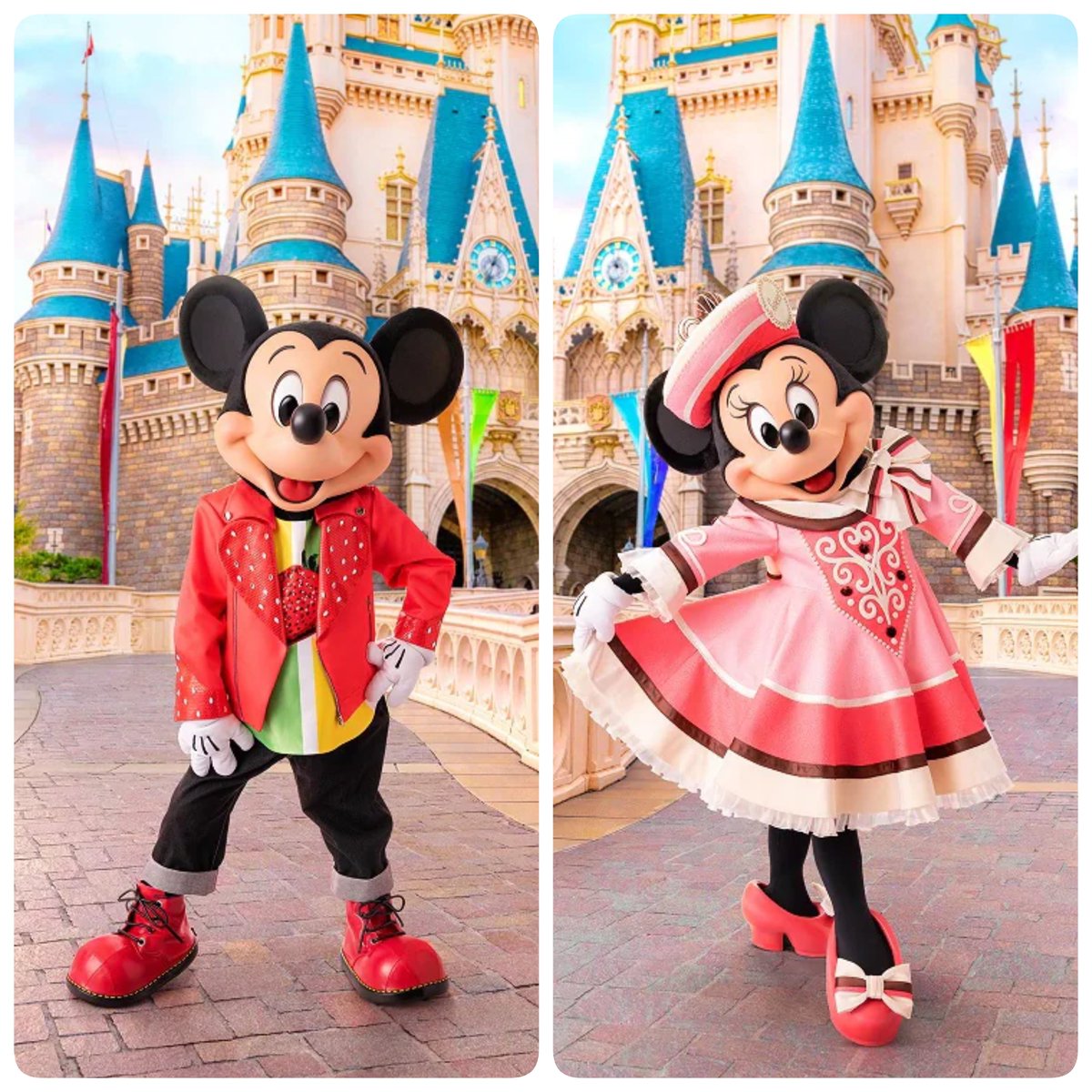 ミニーちゃんテーブルみたいでかわいい💕 ミッキーはなんかダサいな笑