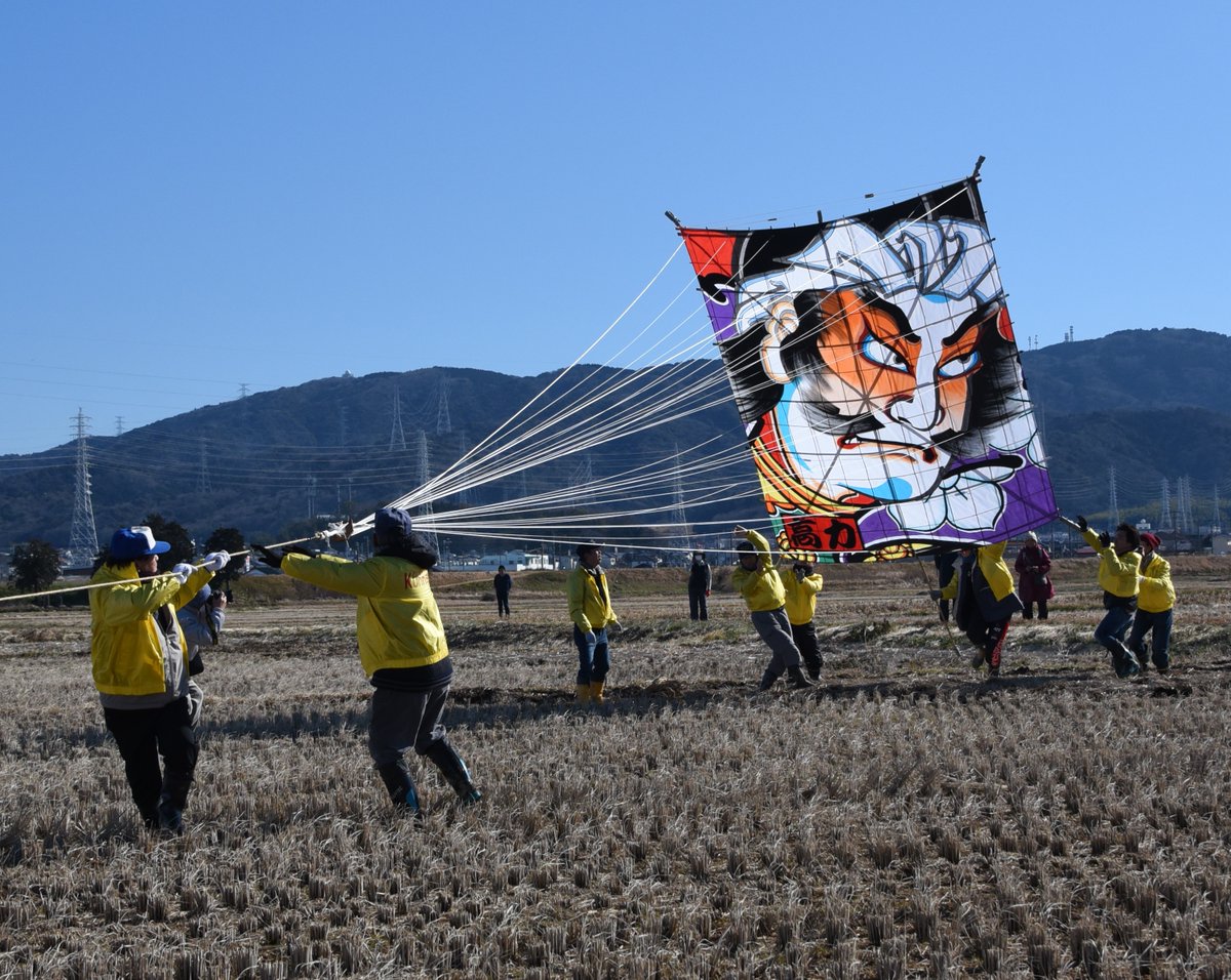 愛知県幸田町　こうた凧揚げ　手ぬぐい　未使用　未開封　１枚
