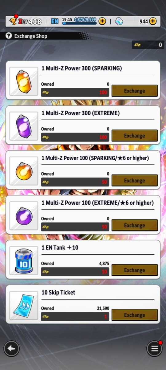 Line up update means they might add Legend Z power
