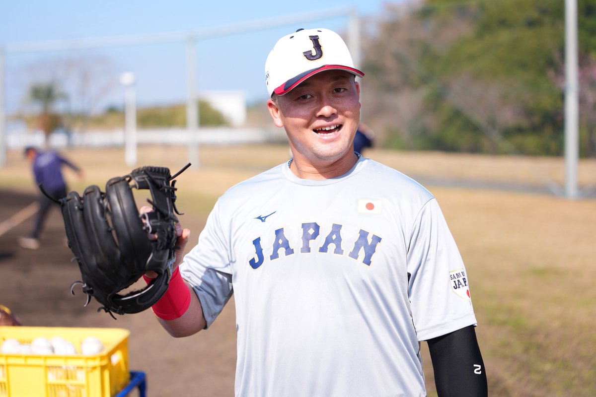 本日も、宮崎から届いた #牧秀悟 選手の写真をお届けします🇯🇵 #WBC