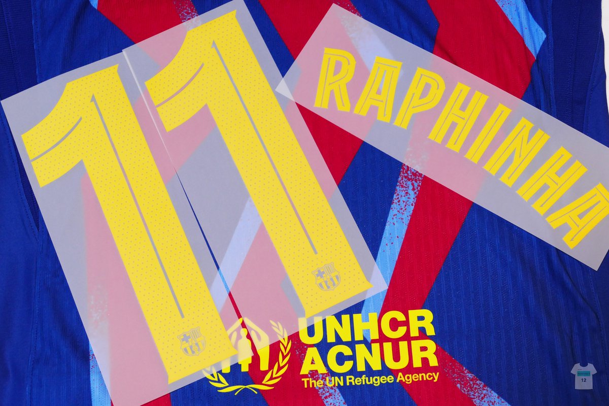 圧着作業前の風景) ハフィーニャ 11 NIKE 25/26 バルセロナ 4th